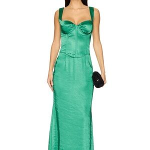 Elegant Green Maxi Dress